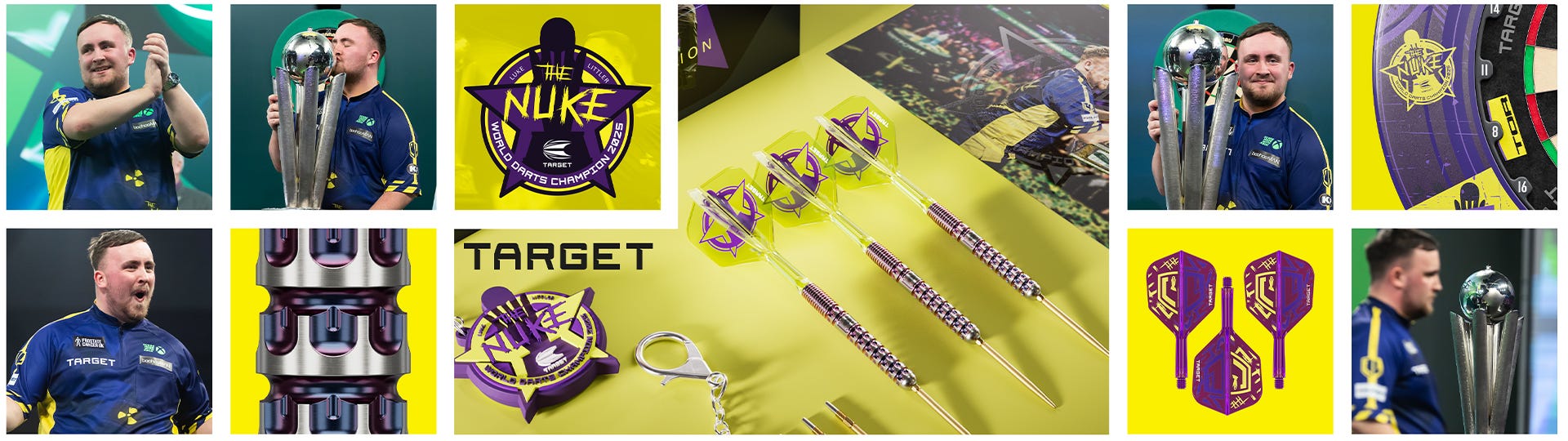 Luke Littler 2025 World Darts Champion edition product range