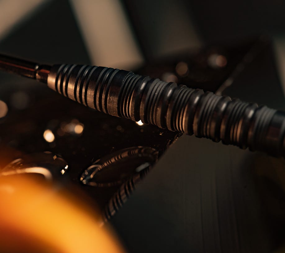 Close-up view of the Bolide Void 01 SP dart.