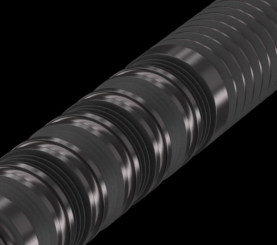 Angled close-up view of the Bolide Void dart barrel