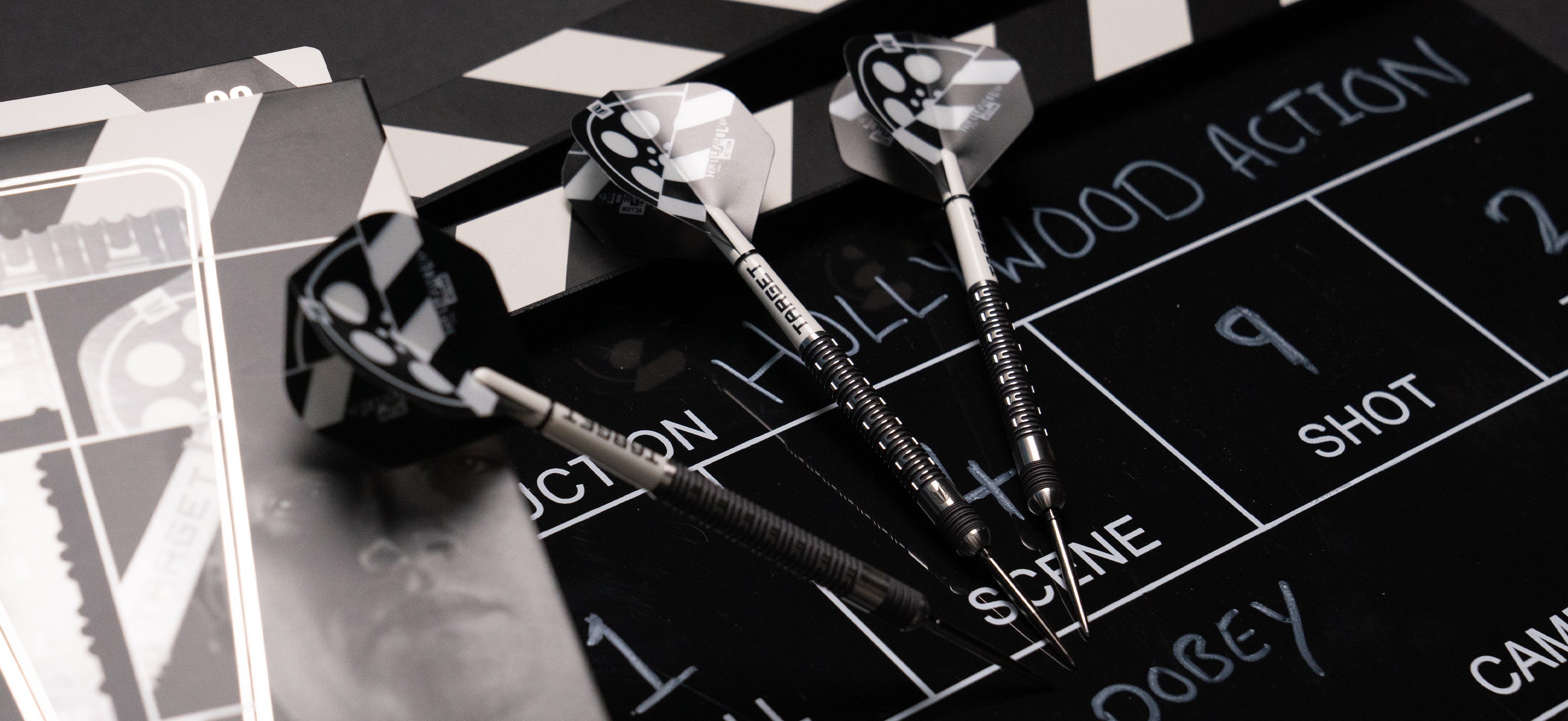 A set of Chris Dobey's 'Hollywood Action' Steel Tip Darts