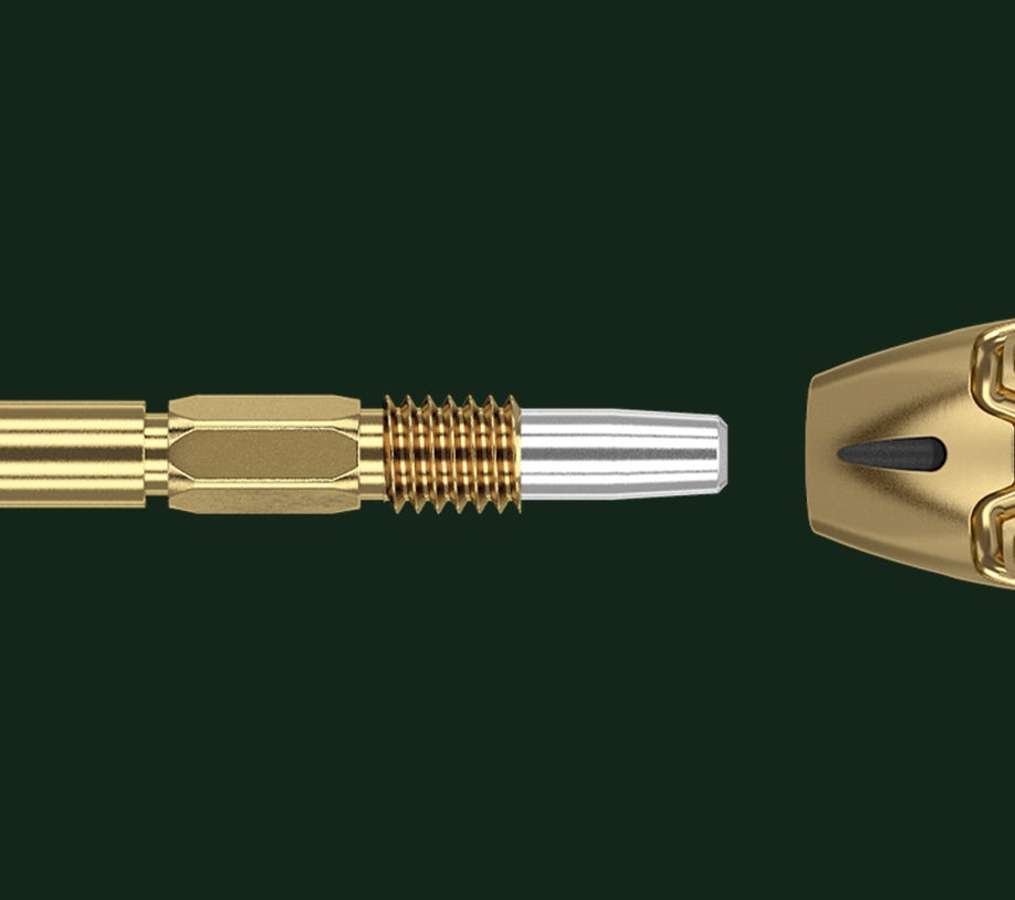 Close-up of the Swiss Point used in the Cult Envy dart.