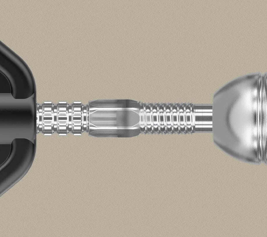 Target Darts Dimitri Van den Bergh G2 collection - Close-up of the Swiss Point technology