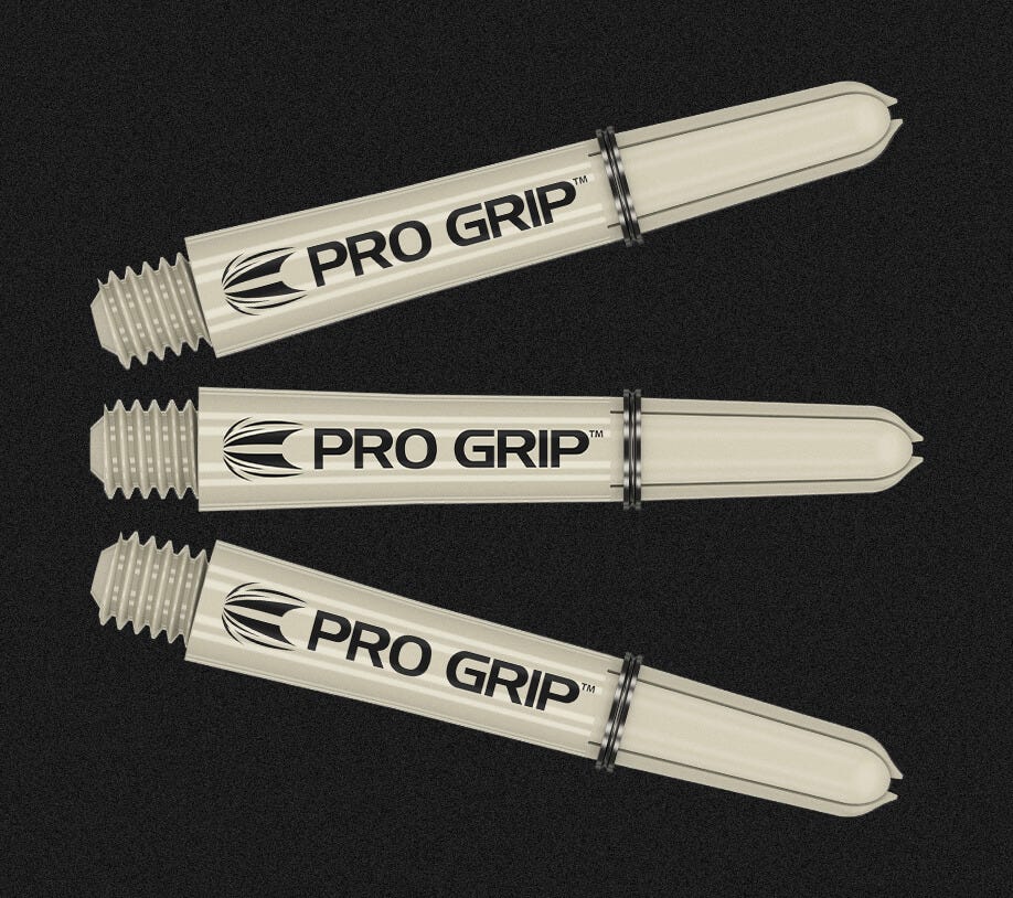 Target Darts Dimitri Van den Bergh G2 collection - Using the Pro Grip in sand colour