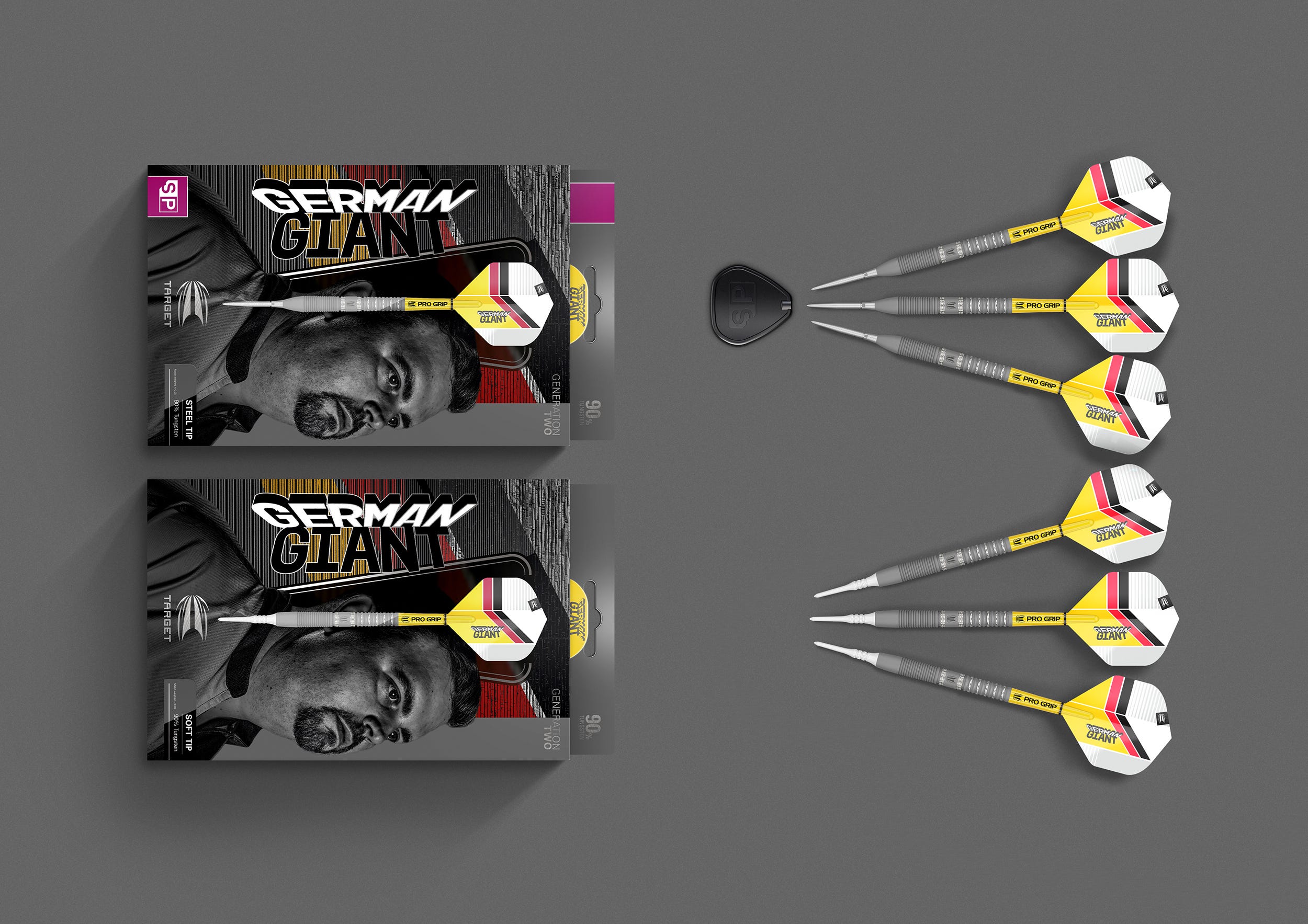 The Gabriel Clemens G2 steel tip and soft tip darts box contents