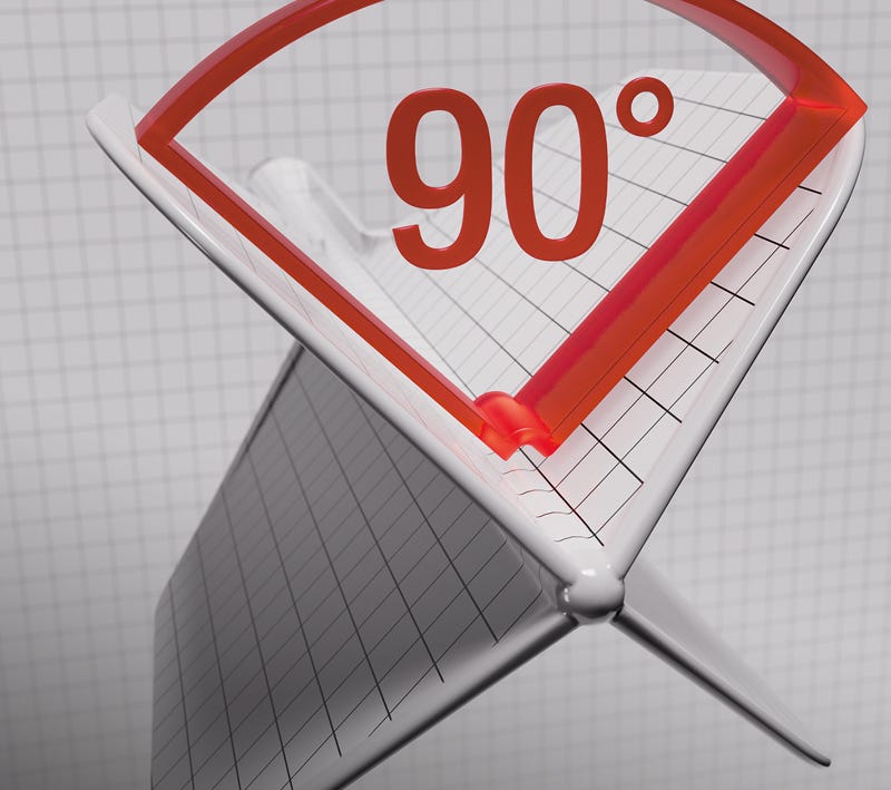 Due to the precision moulded technique the K-Flex flights remain at 90-degrees throughout its lifetime.