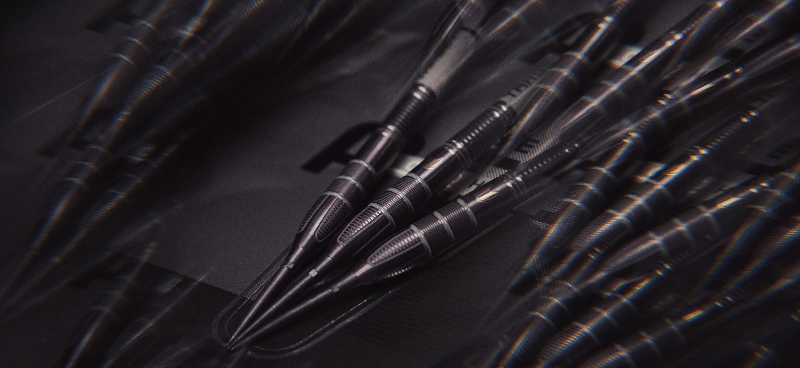 Large close-up of the Nathan Aspinall x Echo Steel Tip Dart Range