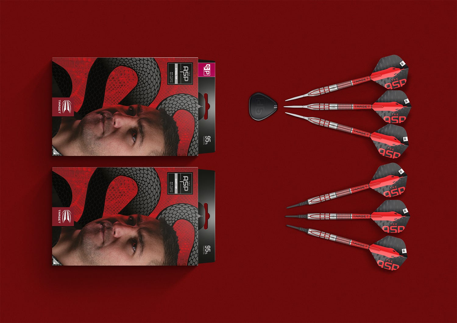 The Nathan Aspinall G2 steel tip and soft tip darts box contents