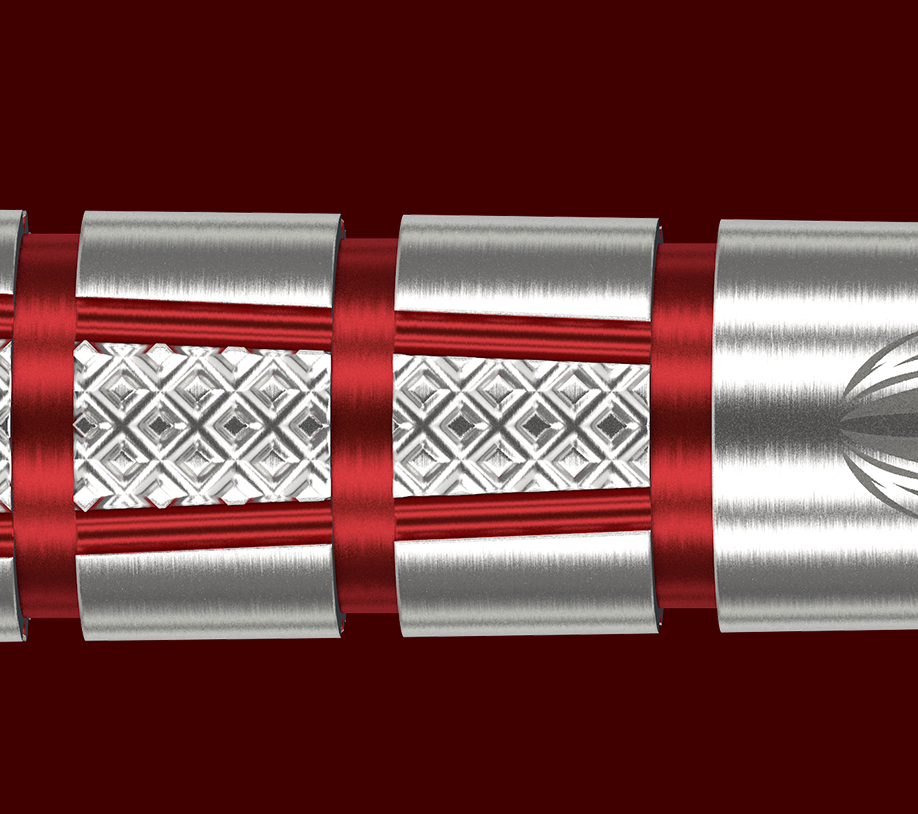 Close-up of the Nathan Aspinall G2 dart barrel