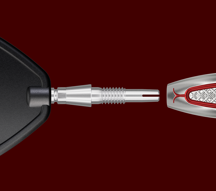 The Nathan Aspinall G2 steel tip darts uses Target's Swiss Point Technology