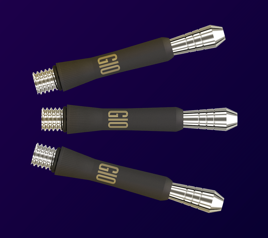 The Power 9Five G10 dart set come with a set of three Power Titanium dart shafts.