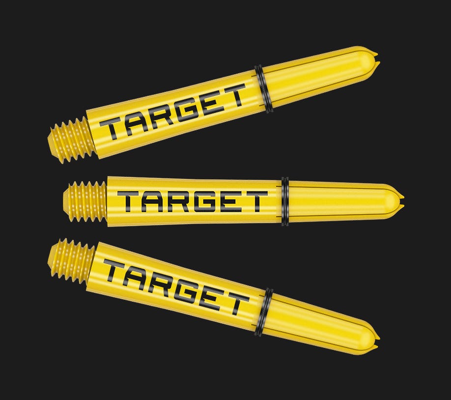 Scott Williams Black includes a set of Pro Grip Tag dart shafts in yellow.