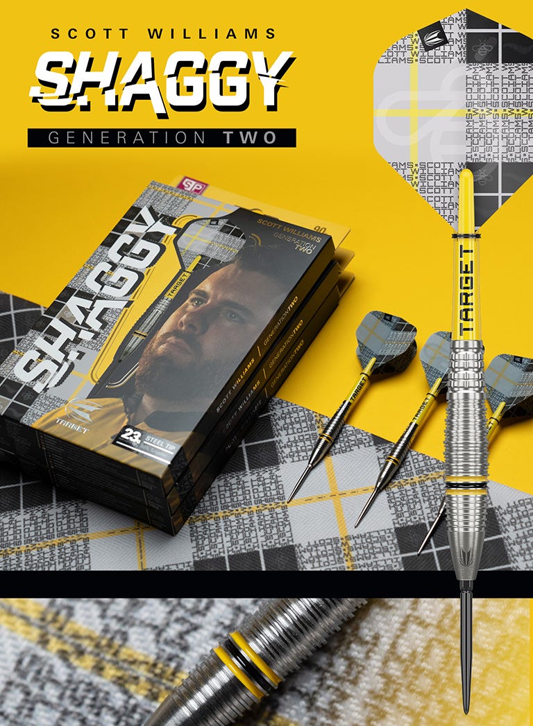 Scott Williams Generation 2 Darts Set Landing Page Banner