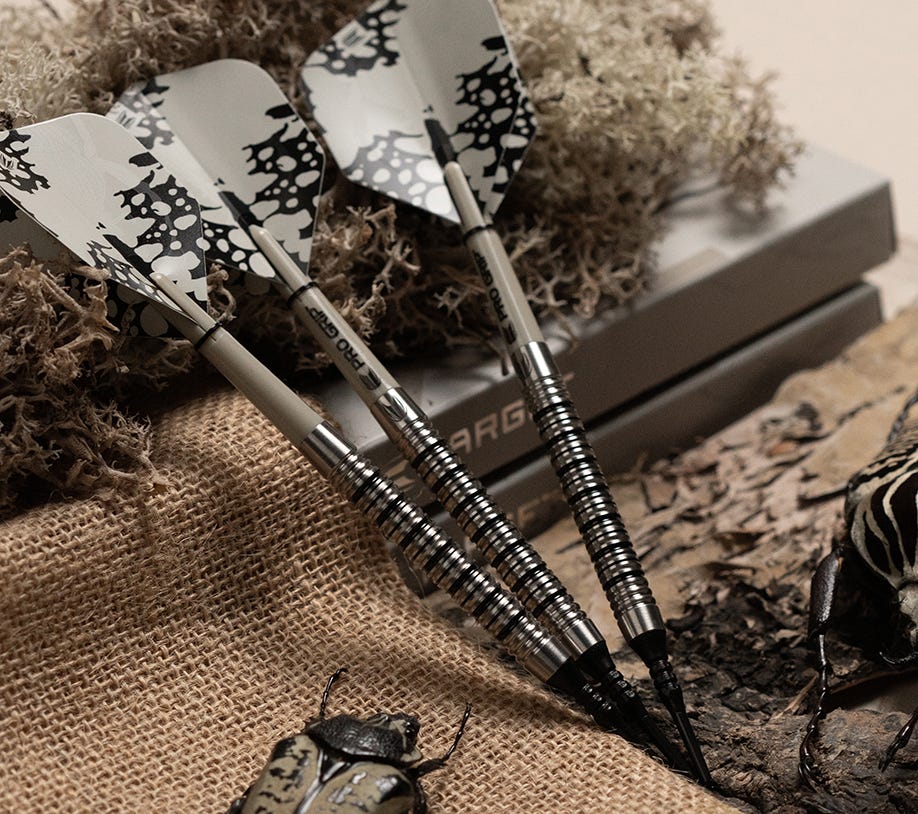 A full view of the EXO Soft Tip Darts.