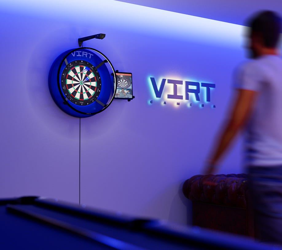 The ultimate darts home set-up now includes Target Darts Virt Camera
