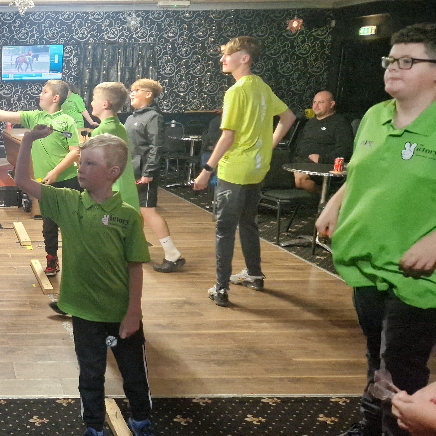 Victory Junior Darts Academy uses a Target Darts set-up for their youth players.