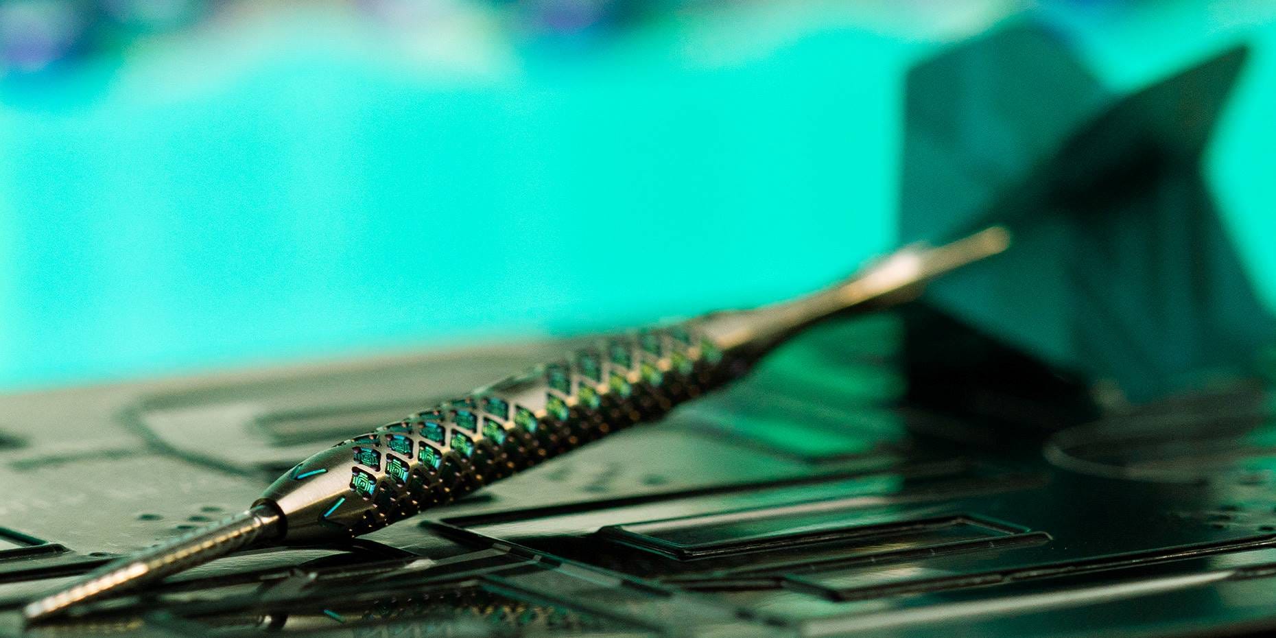 Rove Darts laying on its side in lifestyle image