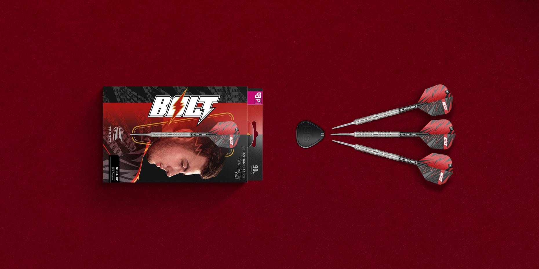 Sebastian Bialecki G! steel tip darts box contents