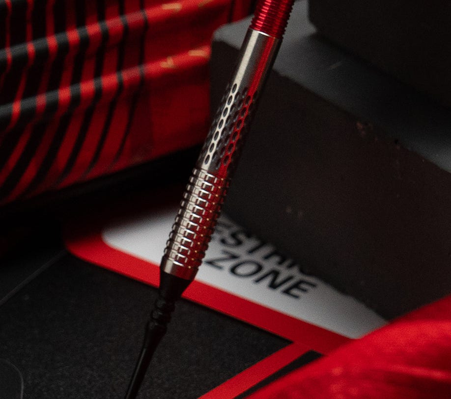Close up of Stephen Bunting G5 Soft Tip Dart Barrel