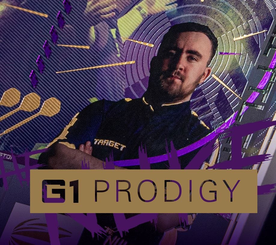 The Luke Littler G1 Prodigy box art